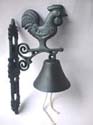 wholesale farm bell with copper rooster on top, nice design