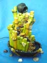 collectible fountain with bamboo forming design