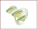 wholesale ring with line pattern design