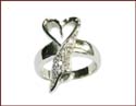 wholesale ring with heart shape in the center