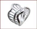 wholesale ring with line pattern decor
