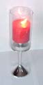 glass candle holder with great design