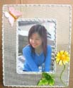 wholesale picture frame decor with flowers and butterfly on the corner