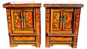wholesale cabinet with brown color wood and fancy pattern decor 