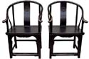 wholesale wood chair design in black color