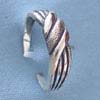 Wholesale sterling silver rope-like ring from Asian import export company