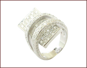 Attractive lady's jewelry import store online supply clear cz ring