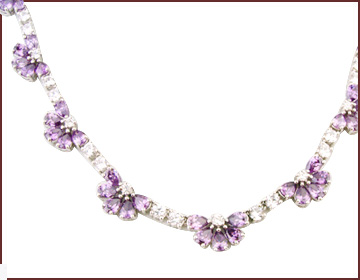 Largest china import online wholesale sterling silver gemstone necklace