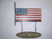 Country lover American flat welcome board supply at gift import store